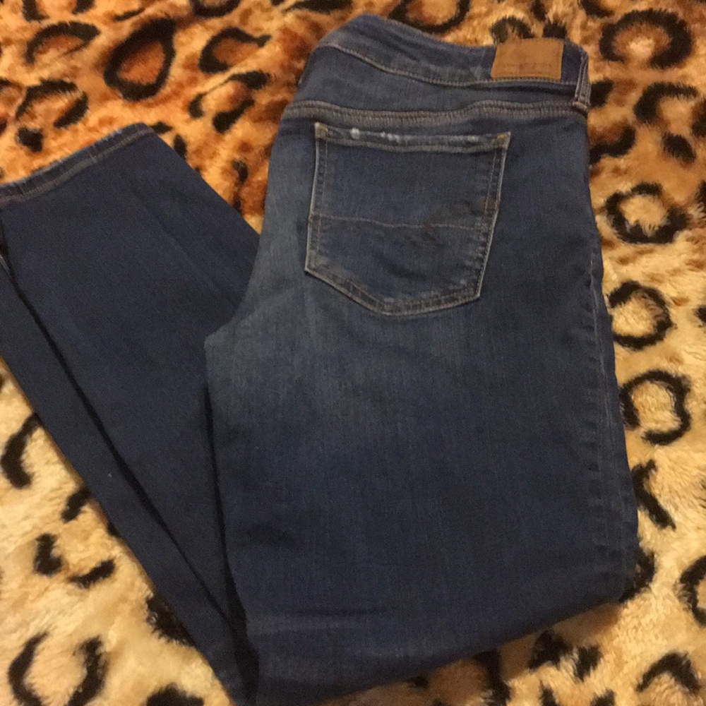 14 Short Dark Wash Skinny Jeans